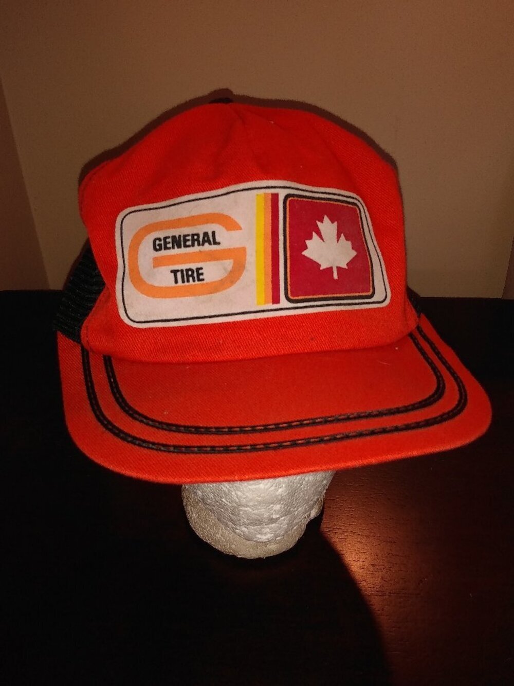 Rare Vintage K Brand General Tire Snapback Hat Canada Maple Leaf
